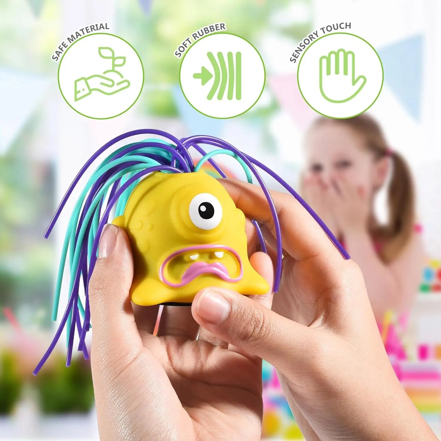 Fun Hair Pulling Fidget Screaming Monster Toys