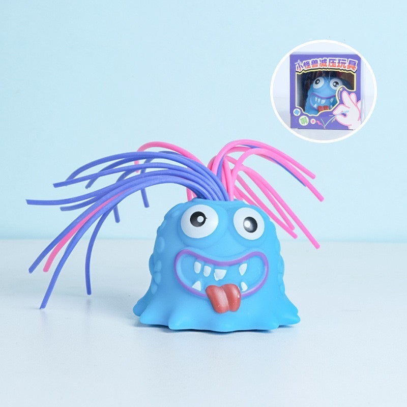 Fun Hair Pulling Fidget Screaming Monster Toys