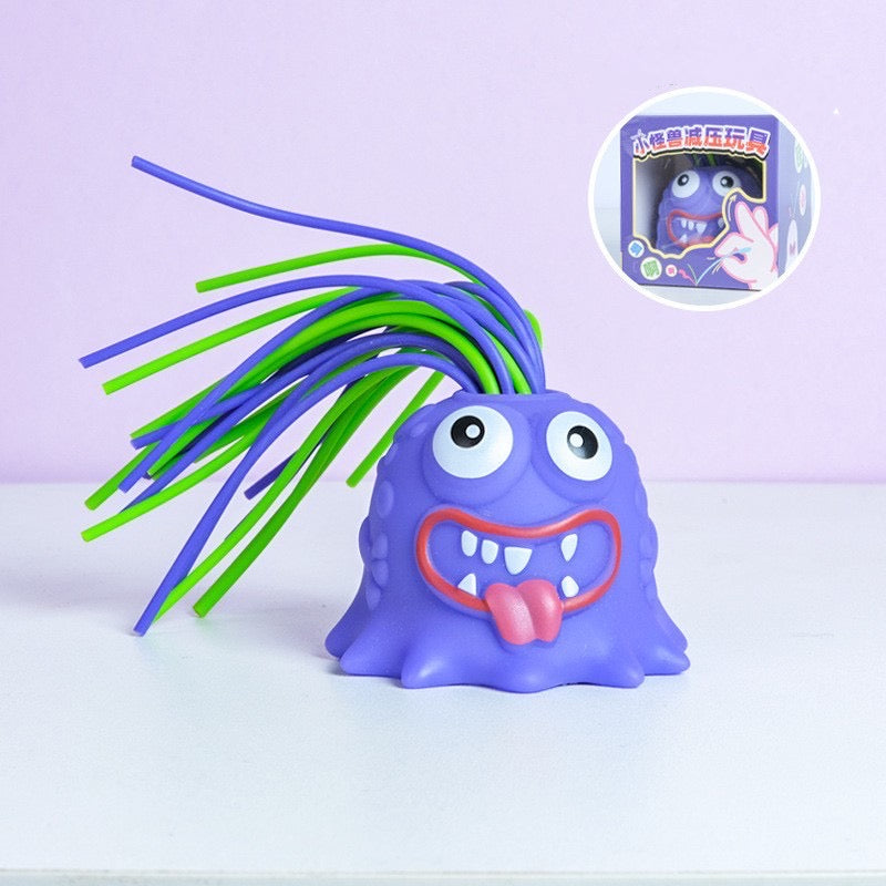 Fun Hair Pulling Fidget Screaming Monster Toys