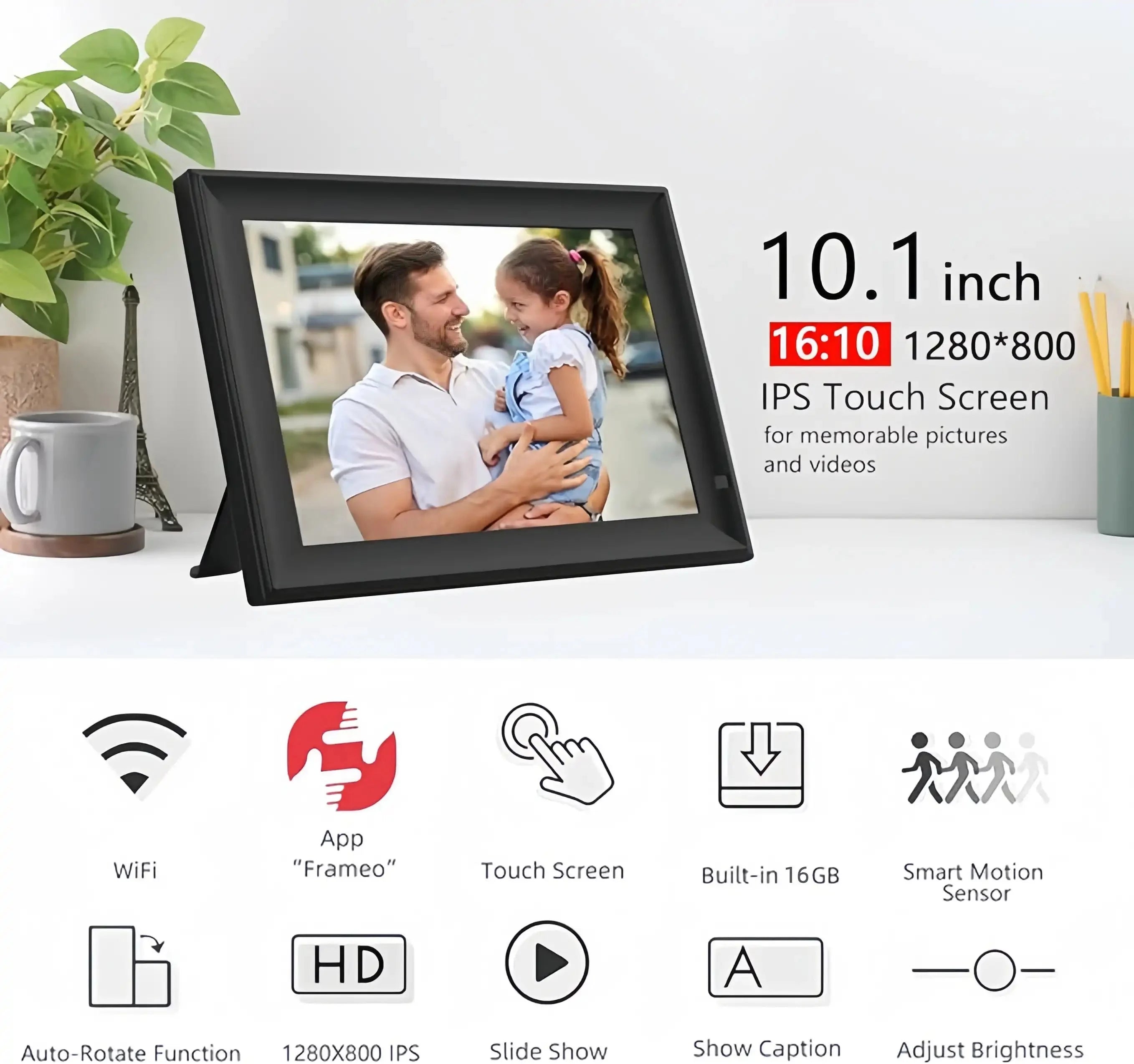 wifi smart cloud digital photo frame