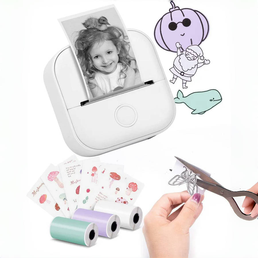 Bluetooth Portable  Wireless Thermal Pocket Sticker Printer